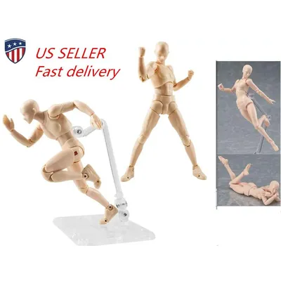 Nude Muscular Body Youth 2.0 Type 14.5cm PVC Female/Male Body Figure Movable Action Figure