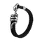 Trend Double Leather Woven Snakehead Bracelet Glamour Men