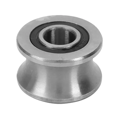 T22 Bearing U22 U Shaped Round Bottom Track Pulley Bearing Sliding Rollers Bearing 8*22.5*14.5mm