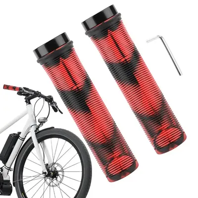 Ergonomic Road Bike Grips Anti-slip Mountain Bike Grips Bicycle Handle Grips Unilateral Locking