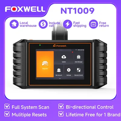 2024 FOXWELL NT710 OBD2 Scanner Full System Car Diagnostic Tool Active Test Control Model Coding