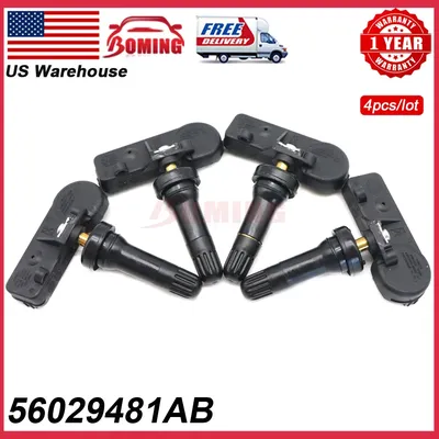 4PCS New Car TPMS Tire Tyre Pressure Sensor 56029481AB For Dodge Avenger Caliber Challenger Coupe