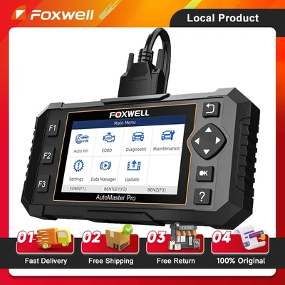 FOXWELL NT614 Elite OBD2 Scanner with 5 Resets ABS Bleeding SAS/Oil/EPB/Throttle Car OBD2 Code