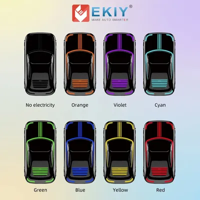 EKIY RGB Wired to Wireless CarPlay Ai Box Adapter for OEM Car Stereo With USB Plug and Play-Smart