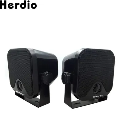 Herdio Waterproof Marine Speakers 100W 4 Inch Motorcycle Audio Speaker Heavy Duty Music Sound System