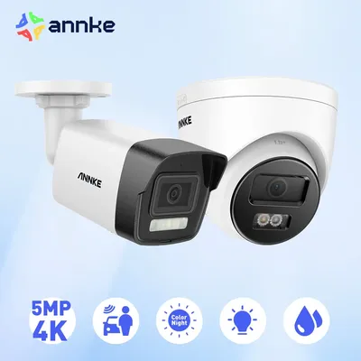 ANNKE 4K Smart Dual Light Bullet Network Camera Built-in mic Outdoor 8MP Smart Home POE IPC Support