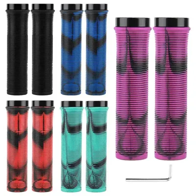 Mountain Bike Handlebar Grips Anti-slip Kids Bike Grips Wear-Resistant Unilateral Locking Ergonomic