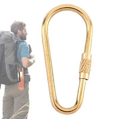 Carabiner Clip For Keys Key Ring Chain Carabiner Clip Brass Keyring Carabiner Keychain Clips With