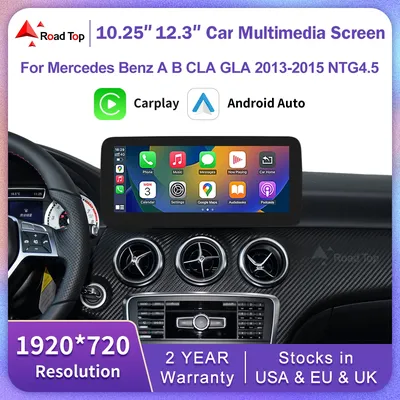 Wireless CarPlay Android Auto Linux Car Multimedia Touch Screen for Mercedes Benz A B CLA GLA W176