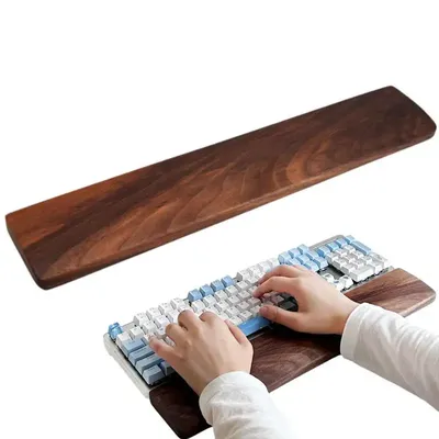 Gamer Keyboard Wooden Palm Rest Wireless Keyboard Support For Mechanical Keyboard Ergonomic Wrist