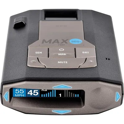 MAX360c Laser Radar Detector - WiFi and Bluetooth Enabled, 360° Protection, Extreme Long Range,