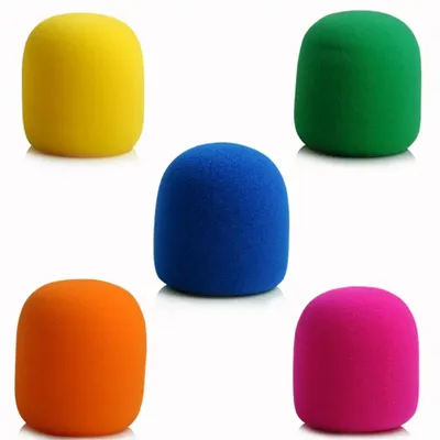 YCDC On sale Special Offer 5Pcs/pack=5 colors Colors Handheld Stage Microphone Windscreen Foam Mic