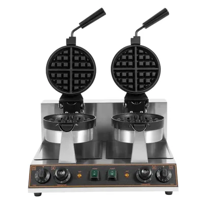 Waffle Maker Machine 110V 2600W Rotatable Double-head Design Non-Stick Cooking Surface 50-300℃