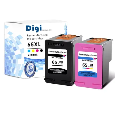 Compatible 65XL Black Color Generic Ink Cartridge FOR HP Deskjet 2622 3730 3752 3755 Printer