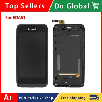 NEW LCD and Touch Screen For Honeywell ScanPal EDA51 Digitizer Sensor Assembly Display，With Front