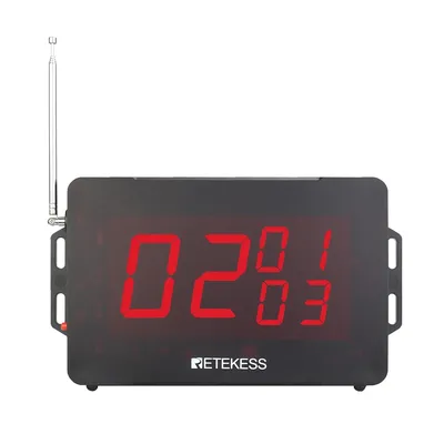 RETEKESS TD163 Restaurant Wireless Calling Pager System Host Voice Reporting Broadcast Display