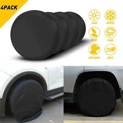 4PCS 32inch Universal Car Wheel Tire Covers Case Dust-proof Protector Auto Wheel Tires Storage Bags