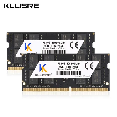 Kllisre DDR3 DDR4 8GB 4GB 16GB Laptop Ram 1333 1600 2400 2666 3200 DDR3L 204pin Sodimm Notebook