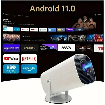 TAIDU Smart Mini LED Projector Full Hd 1280*720P Android 11 BT5.2 5G·iMAX Home Theater Halloween