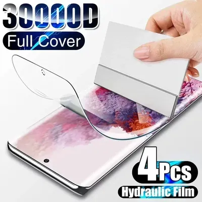 4Pcs Hydrogel Film Screen Protector For Samsung Galaxy S10 S20 S21 S22 S23 S24 Plus Ultra FE Screen