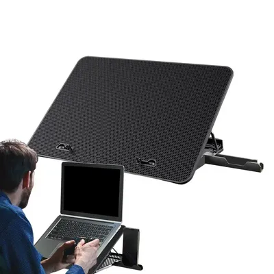 Laptop Cooling Fan Stand Laptop Stand Computer Cooler Laptop Cooling Fan & Phone Holder 2 USB Ports