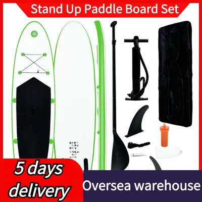 Inflatable Stand up Paddle Board Sup Surfboard Water Sport Kayak Surf Set with Paddle Board Tail Fin