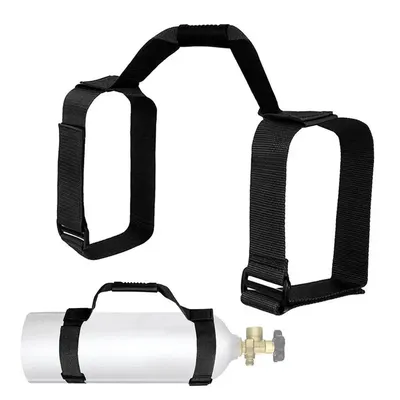 Diving Tank Carrier Heavy Duty Webbing Scuba Air Tank Band Adjustable Cylinder Holder Carrying Strap