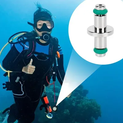 Scuba High Pressure Swivel Spool Dive Sport Swivel Spool High-Pressure Hose Adapter Scuba Diving