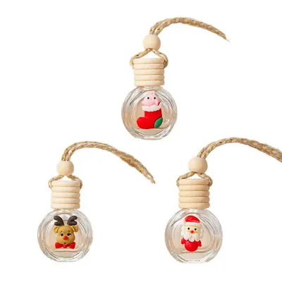 Travel Perfume Bottle Refillable Christmas Car Diffuser For Essential Oils Hang Refillable 10ml Car