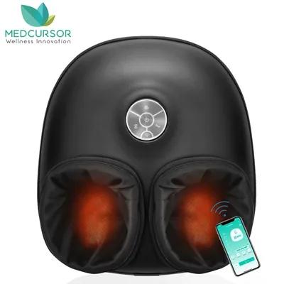 Medcursor Foot Massager Machine Shiatsu Kneading Heating Roller Muscle Relaxation Pain Relief Fully Wrapped Foot Massager