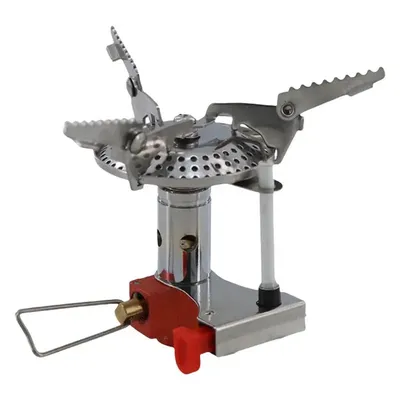 Mini Camping Stove Lightweight Hiking Backpacking Stove Outdoor Stove High-Temperature Resistance