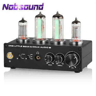 Nobsound T9 Mini 6E2 MM/MC Phono Stage Turntable Preamp HiFi Stereo Audio Vacuum Tube Preamplifier