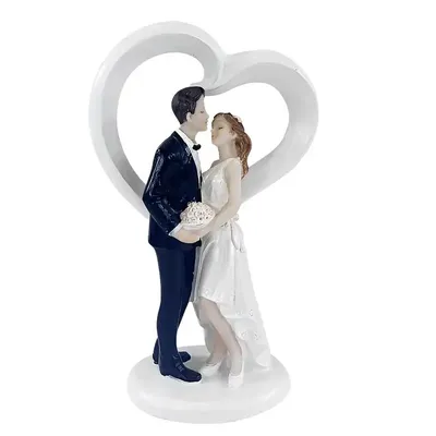 Bride And Groom Figurines for Wedding Cake Topper Creative Resin Doll Statue Ornaments Wedding Party