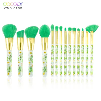 Docolor 14Pcs Makeup brushes set Beauty Foundation Powder Eyeshadow Make up Brush Synthetic Hair