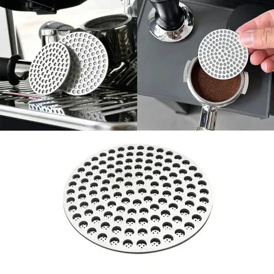 1pc 51/53/58mm KitchenCoffee Puck Stainless Steel Double Layer Fine Filter Screen For Portafter