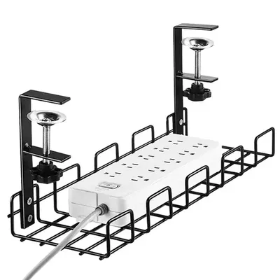 Cable Management Box Under Desk Storage Shelf Under Desk Organizer Cable Tray Under Desk Desk Wire