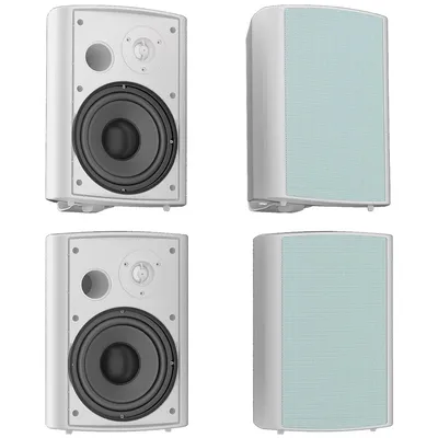 Herdio 800 Watts 6.5 Inches Outdoor Speakers Wired Waterproof Passive Wall Mount Sound Box with