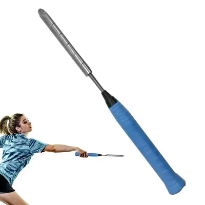 Badminton Racket Swing Trainer Adjustable Weight Badminton Training Stick Stainless Steel Badminton