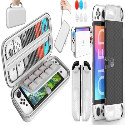 Switch Carrying Case Compatible with Nintendo Switch/Switch OLED,Portable Travel Carry Case for