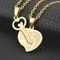 Trend Stainless Steel Heart shaped Key Necklace Charming Couples Women