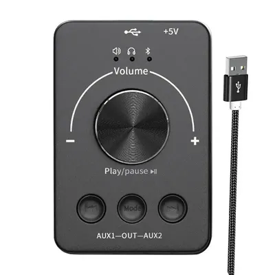 USB Volume Knob Controller USB Knob For Computer Volume Control Cool Black Appearance USB Volume