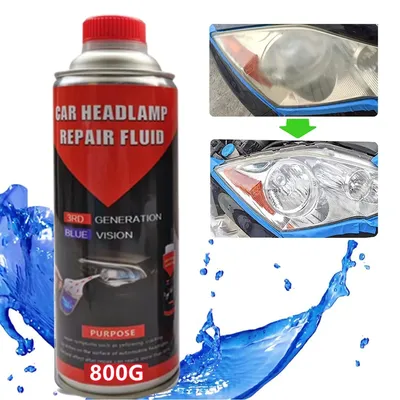 Car Headlight Restoration Fluid 800ml Auto Headlight Polisher Disassembly Headlight Polishing Liquid