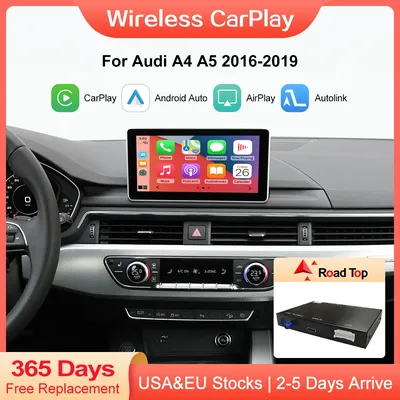 Wireless CarPlay for Audi A4 A5 2016-2019 with Android Auto MirrorLink AirPlay Car Play HDMI Rear