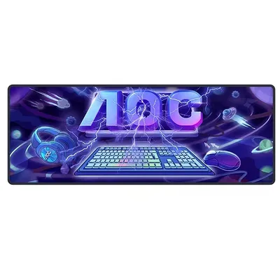 AOC Gaming Mouse Pad Large Mousepad for Desk 31.5x11.8 inch Non-Slip Keyboard Mouse Mat for Home