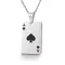 Trend Stainless Steel Rectangular Spades A Pendant Charm Men