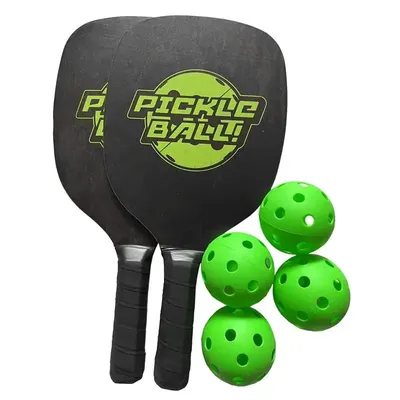 Pickleball Racket Set Lightweight Wooden Set Soft Racquet Sports Accessories With Anti Slip Grip