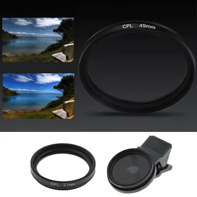 Camera Filter 37mm Professional Phone Camera Circular Polarizer CPL Lens Filter For iPhone 7 for