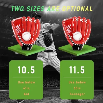 11/11.5 Inch Durable Thicken Baseball Accessories Youth Boys Baseball Gloves Infielder's Mitts