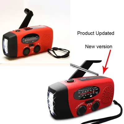 USB Charging Radio Flashlight Emergency Weather Radio Portable Hand Crank Radio Multifunctional