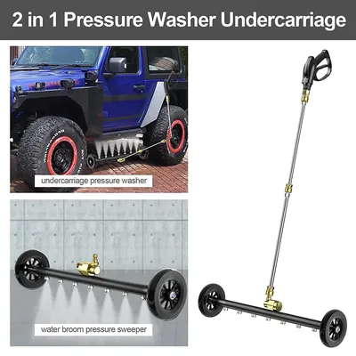 4000PSI Car Chassis High-Pressure Water Broom Washer 22 Inch Electric Car Washing Gun With 3